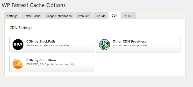 WP Fastest Cache - CDN